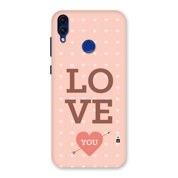 Love You Hearts Back Case for Honor 8C