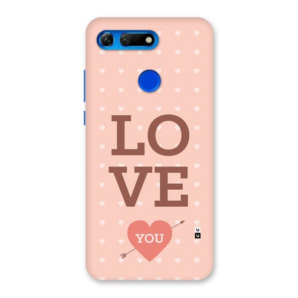 Love You Hearts Back Case for Honor View 20