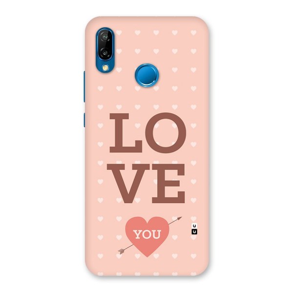 Love You Hearts Back Case for Huawei P20 Lite