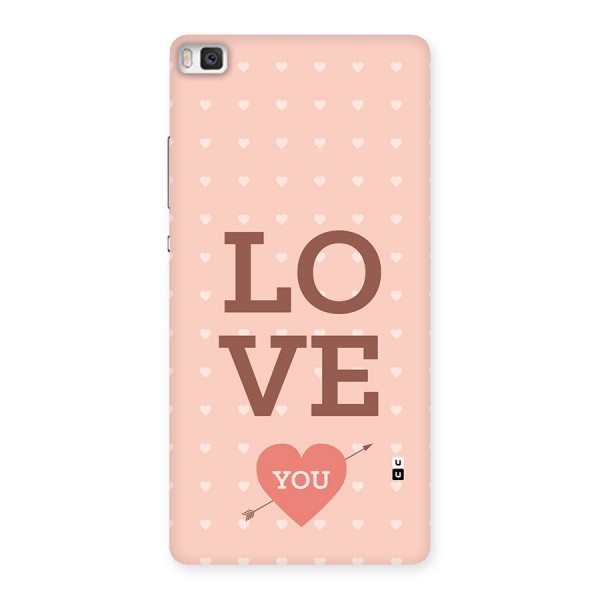 Love You Hearts Back Case for Huawei P8