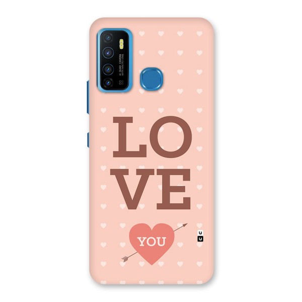 Love You Hearts Back Case for Infinix Hot 9