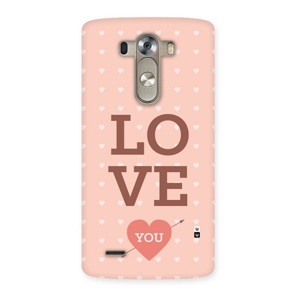 Love You Hearts Back Case for LG G3