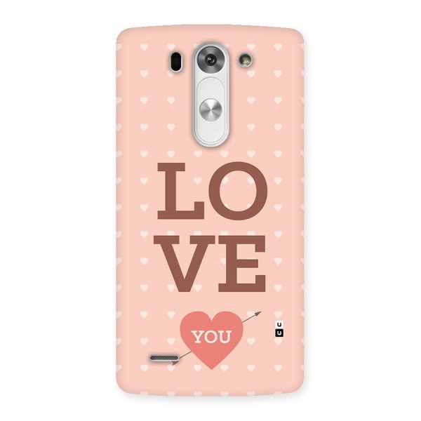 Love You Hearts Back Case for LG G3 Mini