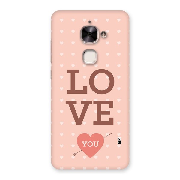 Love You Hearts Back Case for Le 2