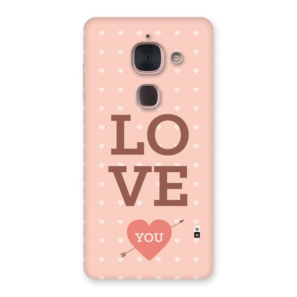 Love You Hearts Back Case for Le Max 2