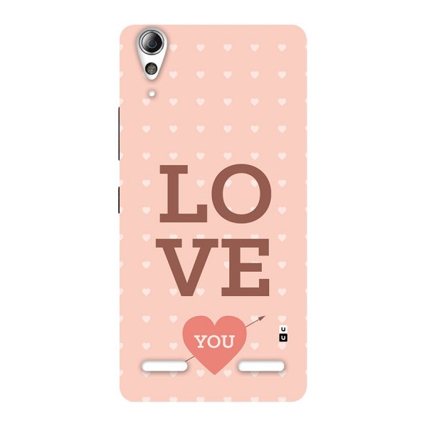 Love You Hearts Back Case for Lenovo A6000