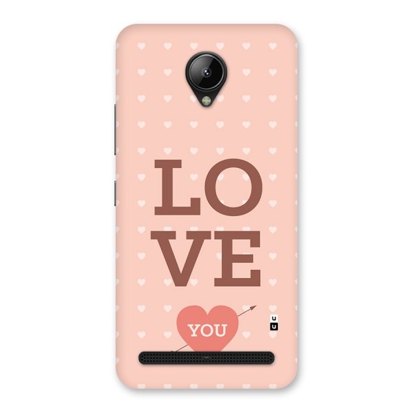 Love You Hearts Back Case for Lenovo C2