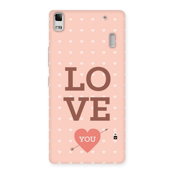 Love You Hearts Back Case for Lenovo K3 Note