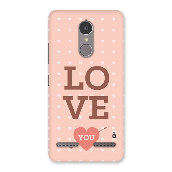 Love You Hearts Back Case for Lenovo K6 Power