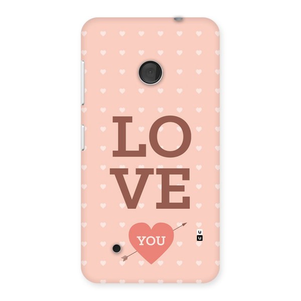 Love You Hearts Back Case for Lumia 530