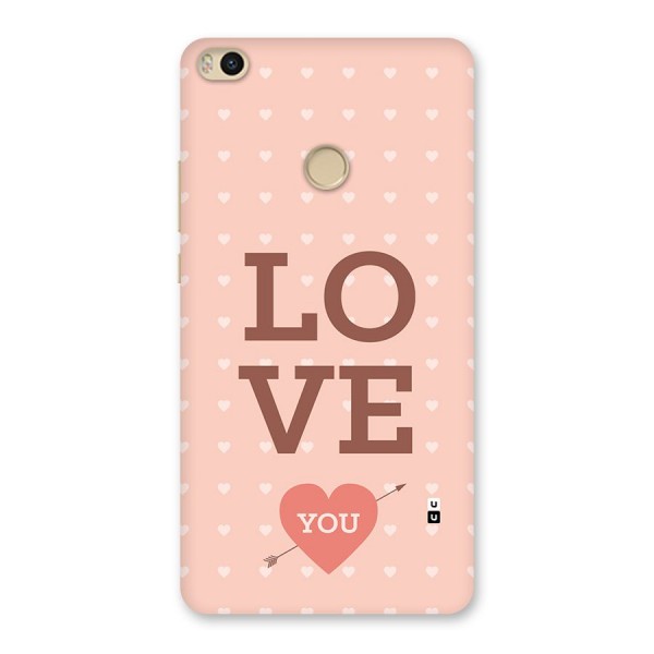 Love You Hearts Back Case for Mi Max 2