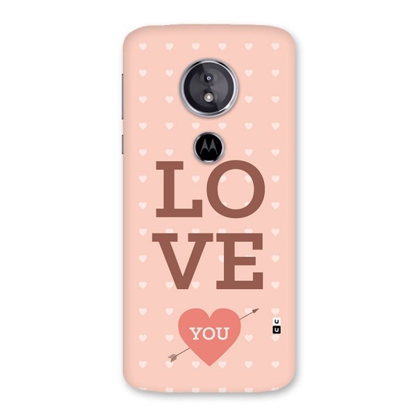 Love You Hearts Back Case for Moto E5