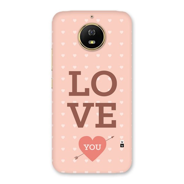 Love You Hearts Back Case for Moto G5s