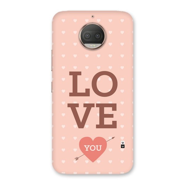 Love You Hearts Back Case for Moto G5s Plus