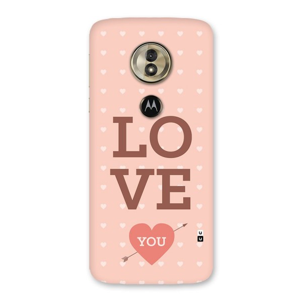 Love You Hearts Back Case for Moto G6 Play