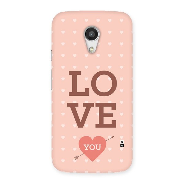 Love You Hearts Back Case for Moto G 2nd Gen