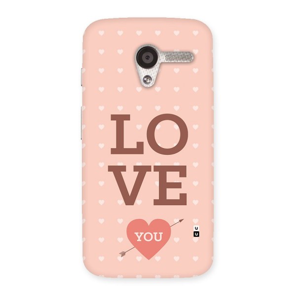 Love You Hearts Back Case for Moto X