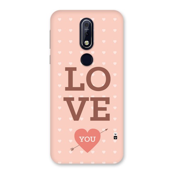 Love You Hearts Back Case for Nokia 7.1