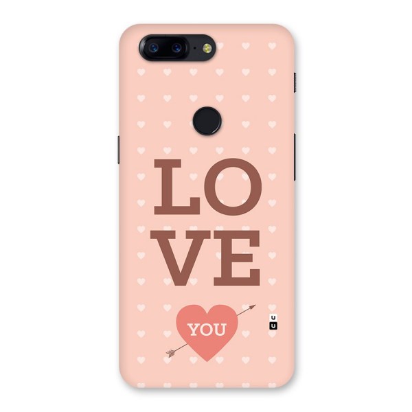 Love You Hearts Back Case for OnePlus 5T