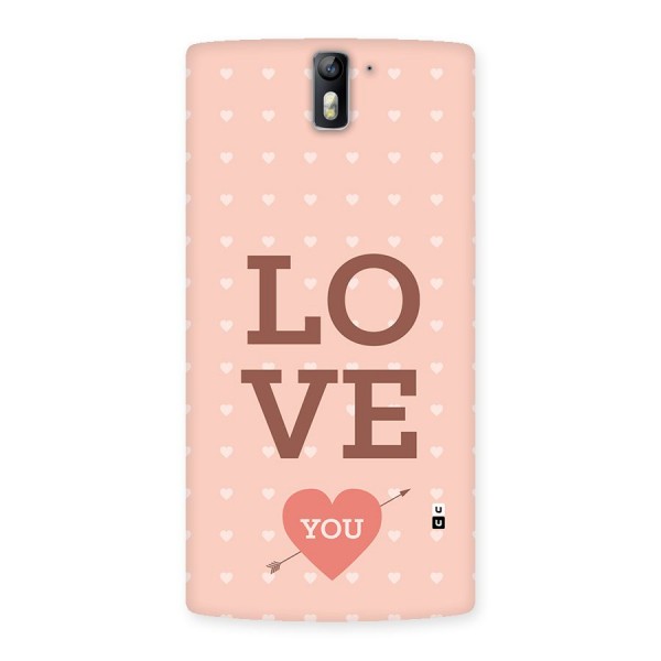 Love You Hearts Back Case for OnePlus One