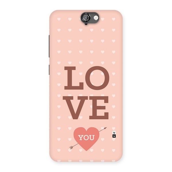 Love You Hearts Back Case for One A9