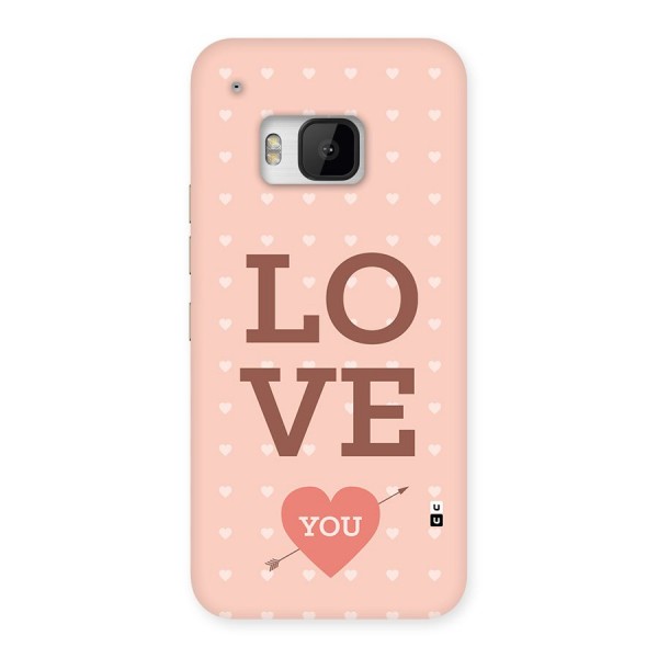 Love You Hearts Back Case for One M9