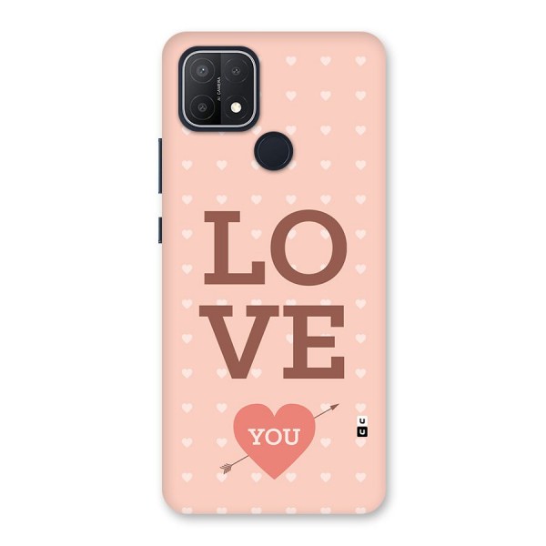 Love You Hearts Back Case for Oppo A15s