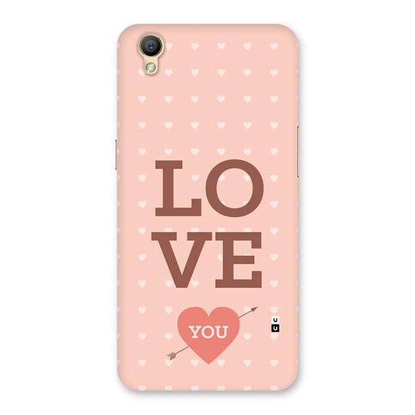 Love You Hearts Back Case for Oppo A37