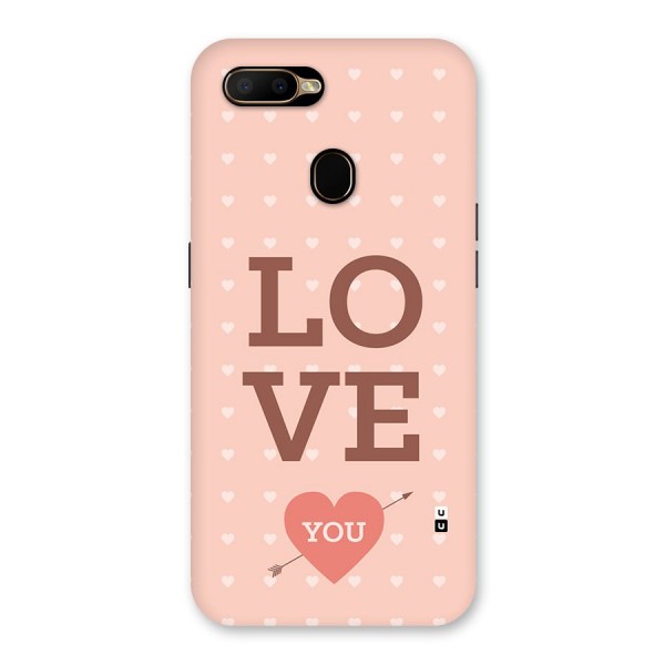 Love You Hearts Back Case for Oppo A5s