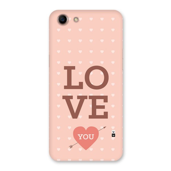 Love You Hearts Back Case for Oppo A83 (2018)