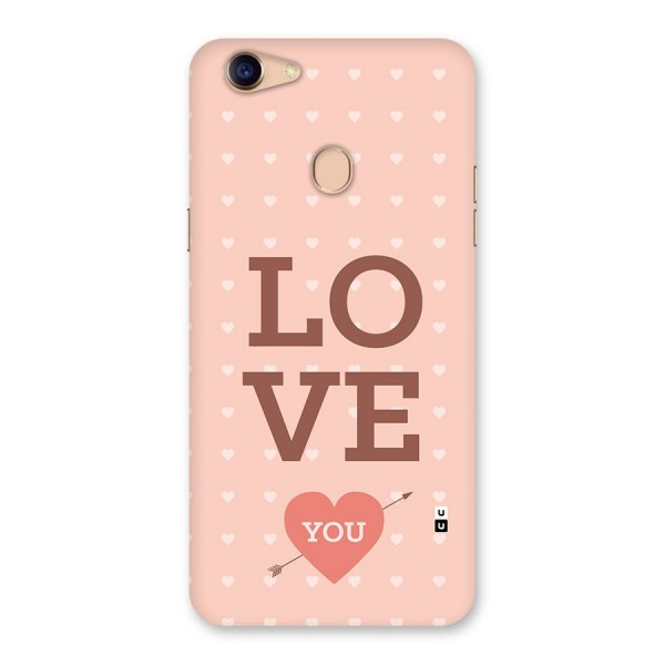 Love You Hearts Back Case for Oppo F5