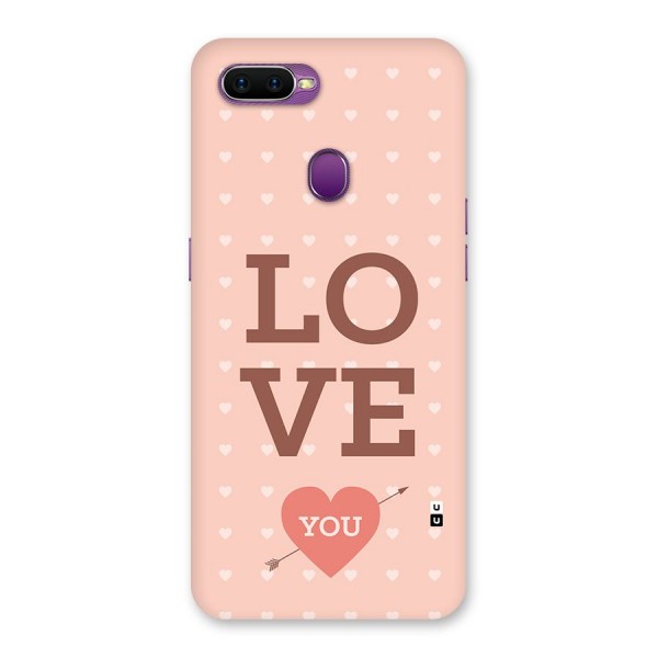 Love You Hearts Back Case for Oppo F9