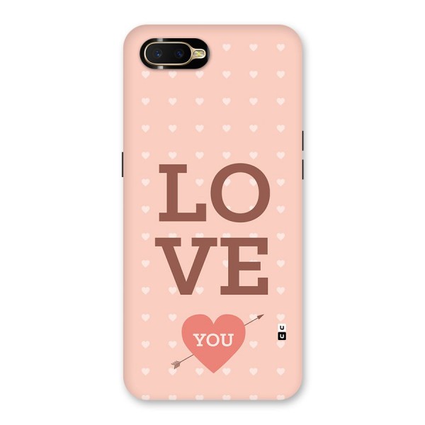 Love You Hearts Back Case for Oppo K1