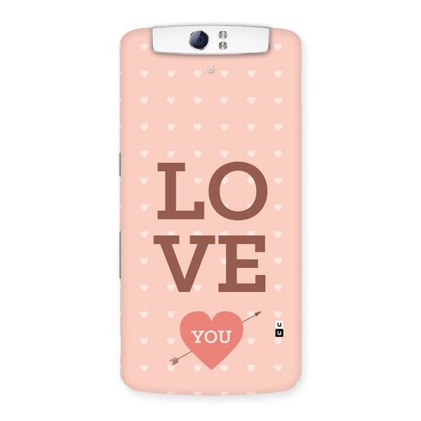 Love You Hearts Back Case for Oppo N1