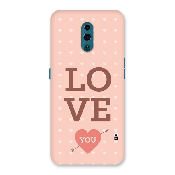 Love You Hearts Back Case for Oppo Reno