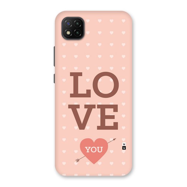 Love You Hearts Back Case for Poco C3