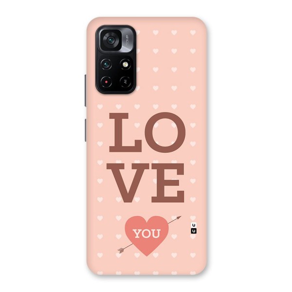 Love You Hearts Back Case for Poco M4 Pro 5G