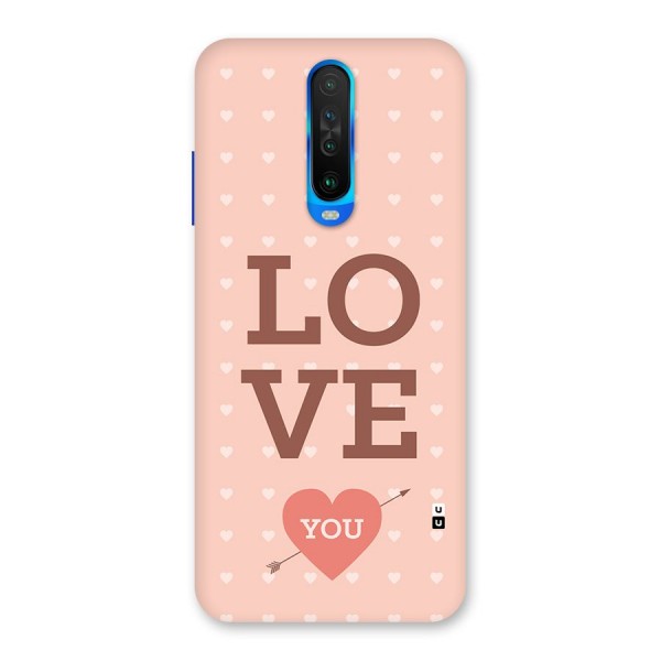 Love You Hearts Back Case for Poco X2