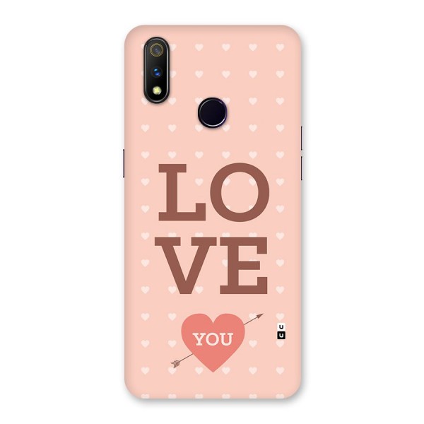 Love You Hearts Back Case for Realme 3 Pro