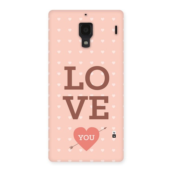 Love You Hearts Back Case for Redmi 1s