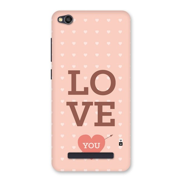 Love You Hearts Back Case for Redmi 4A