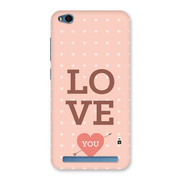 Love You Hearts Back Case for Redmi 5A