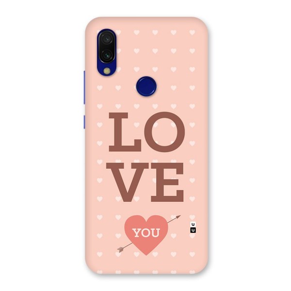 Love You Hearts Back Case for Redmi 7