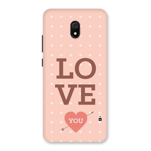 Love You Hearts Back Case for Redmi 8A