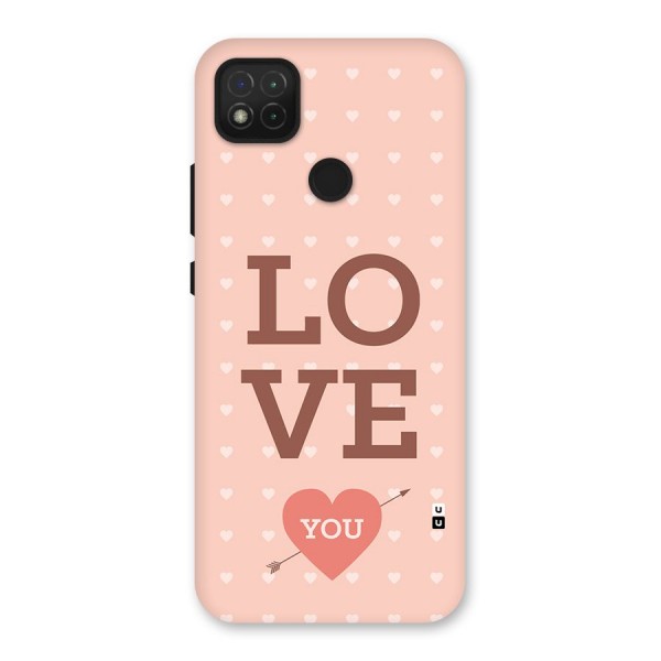 Love You Hearts Back Case for Redmi 9