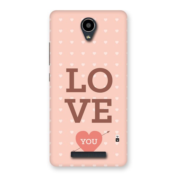 Love You Hearts Back Case for Redmi Note 2