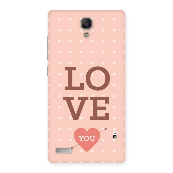 Love You Hearts Back Case for Redmi Note Prime