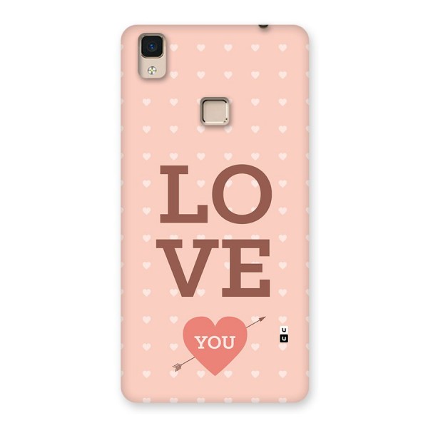 Love You Hearts Back Case for V3 Max