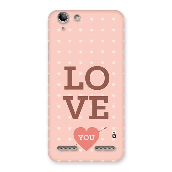 Love You Hearts Back Case for Vibe K5 Plus