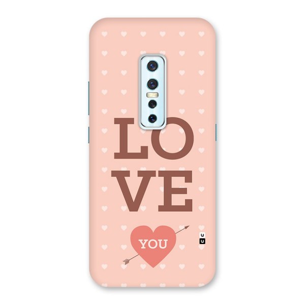 Love You Hearts Back Case for Vivo V17 Pro